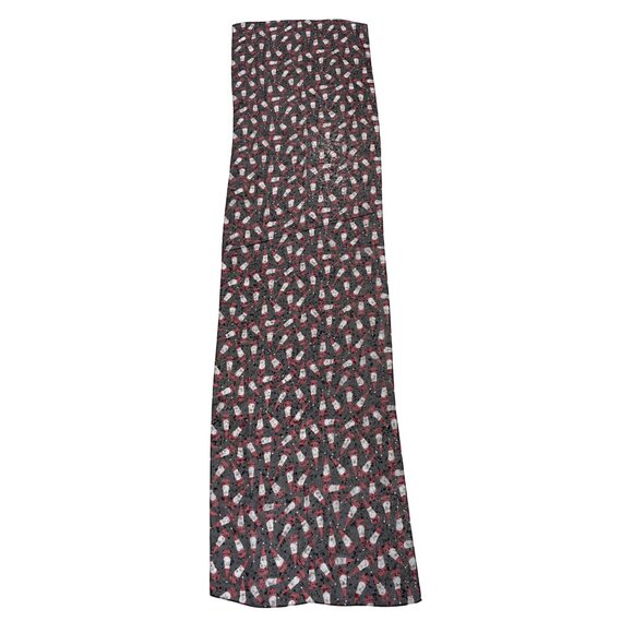 A Walk In The Park MCCC Bowling Pin Santa Scarf OS Christmas Holiday NEW Red - Picture 3 of 6